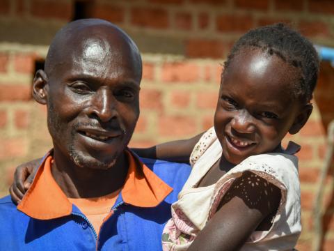 Webster and his daughter