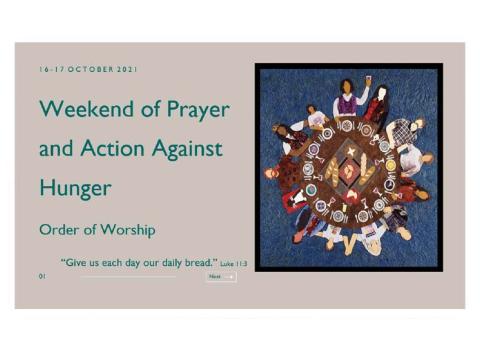 Weekend of prayer and action against hunger PPT