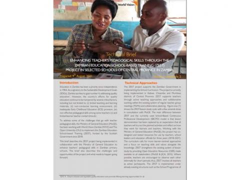Zambia Education Technical Brief