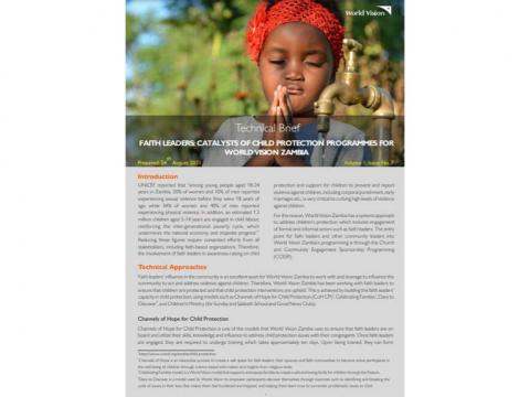 Zambia Faith Leaders Technical Brief