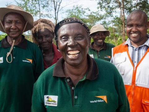 World Vision FMNR staff and volunteers combat climate change in Kenya