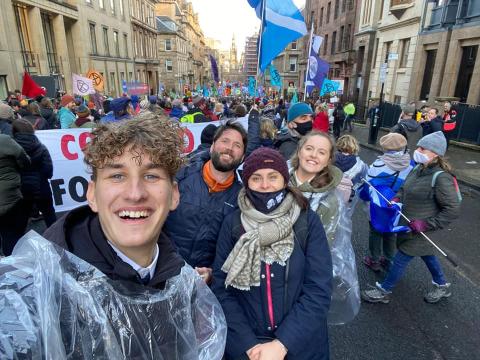 COP26 youth and Maurice in Glasgow