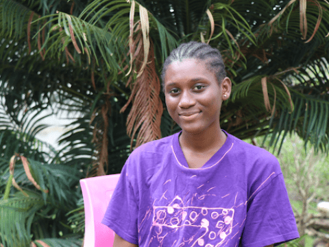 Tenema is passionate about raising awareness of climate change in her community and stopping violence against children