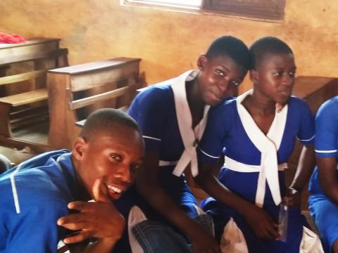 Mary and friends in school 