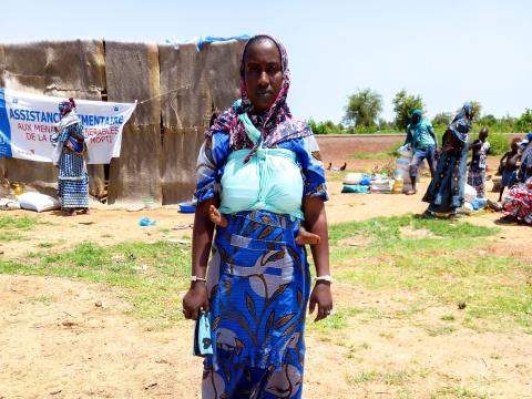 "Our displacement is due to the insecurity carried out by armed groups in our environment. My whole village was forced to leave to escape the violence. We came to Diaba Peulh because we thought we would find some peace. "Penda justified herself