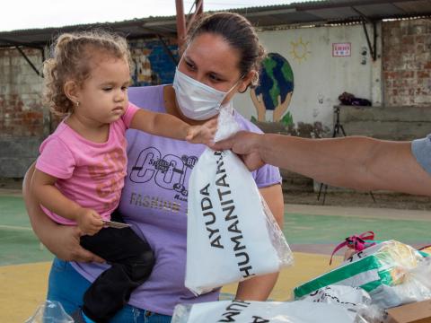 Venezuela migrant Lourdes and her daughter Isabela