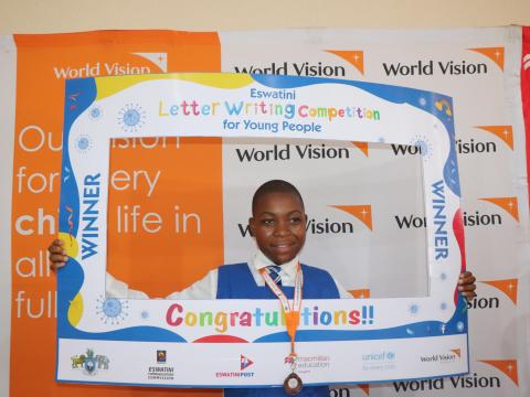 Sponsored Sethu wins bronze in Eswatini’s national letter-writing competition