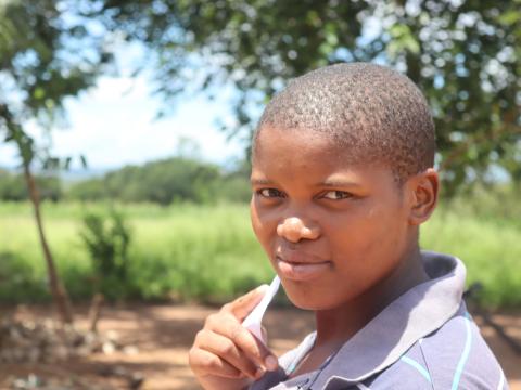Phindile Ndwandwe, who has turned her gift of one goat, received from World Vision Eswatini at the age of 12 years, into her livelihood