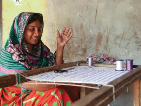 WEE - Woman doing embroidery - Bangladesh