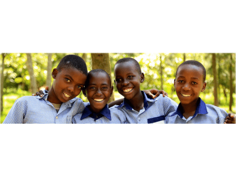 Happy children in Rwanda
