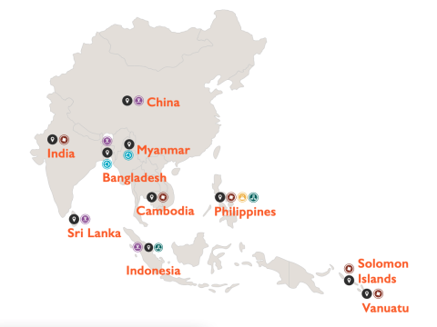 Map of Humanitarian Work 2022