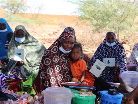 Nasbatou and the members of her saving group
