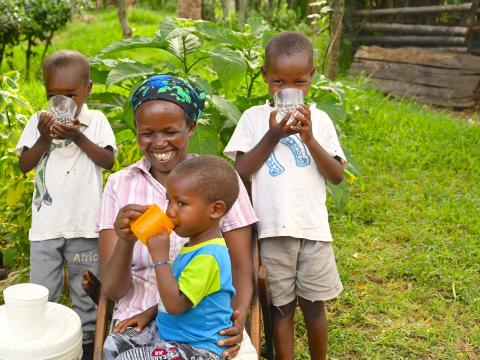 Clean water in Bandaptai