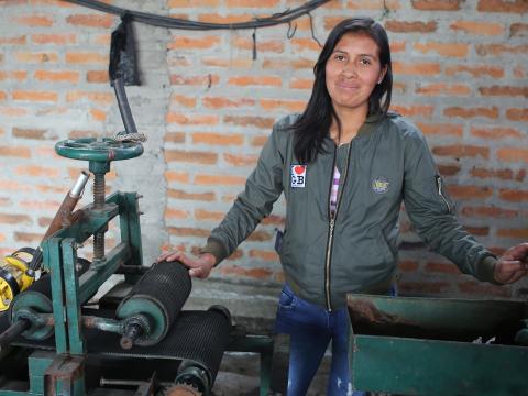Liciria now has a small business in Ecuador thanks to a VisionFund loan.