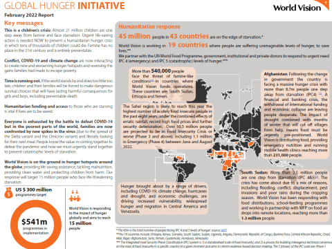 Global Hunger Initiative Feb. 2022