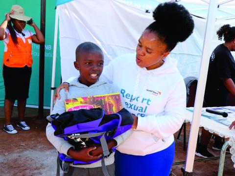 FNB foundation and World Vision Eswatini, 102 vulnerable pupils receive new school shoes