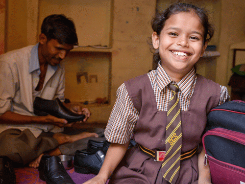 father in Men Care Group and his daughter