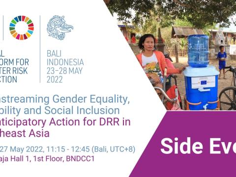 GPDRR Mainstreaming gender, disability & social inclusion