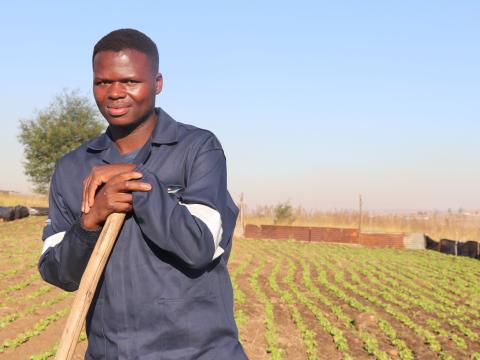 “FARMING IS THE BEST SELF-EMPLOYMENT” – YOUTH FARMER, 28-year-old farmer, Dumisani Dlamini of Maseyisini Area Programme. 