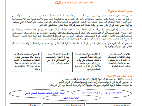 Arabic translation of PAF