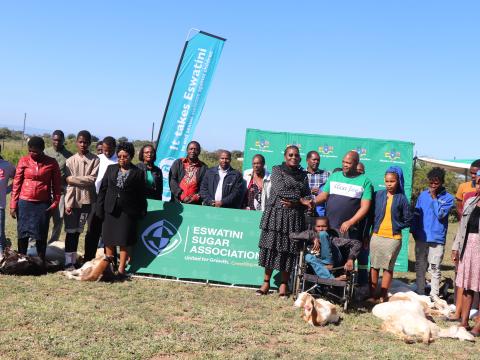 150 goats for Somntongo and Sithobelweni Youth,1,400 beneficiary’s families.