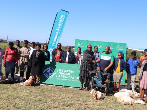 150 goats for Somntongo and Sithobelweni Youth,1,400 beneficiary’s families. 