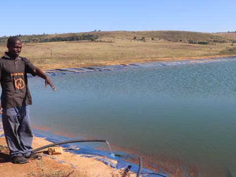 construction of an earth dam by World Vision Eswatini, amounting to E260 000