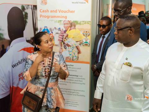 WVISL Resource Acquisition Director Yhen Veso and the President