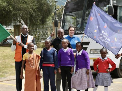 World Vision Kenya and the Kenya National Library Services, in partnership with LEGO Foundation, flag off a play-buy as part of the build a World of play campaign to promote a love for learning among early childhood learners.