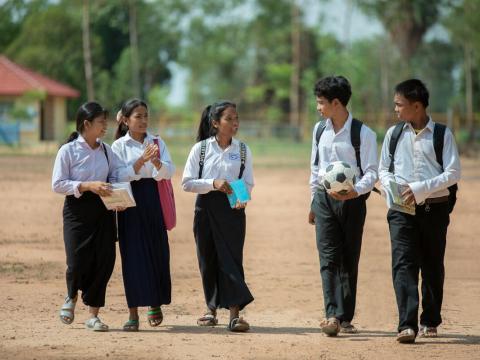 Children walking