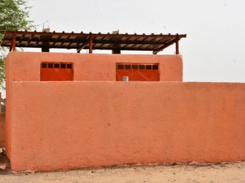 Two blocks of latrines for men and women to the Kabara-Farma Community Health Cener by World Vision in partnership with Orange Foundation