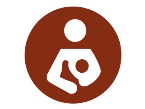 person holding a baby icon