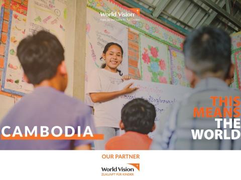 Disaster risk reduction work by World Vision Cambodia
