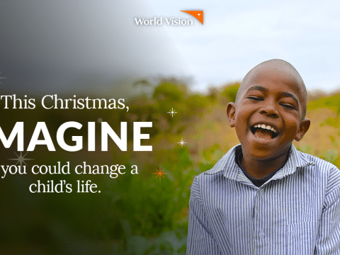 Child Sponsorship Christmas of Firsts smiling child from Kenya who no longer goes to bed hungry