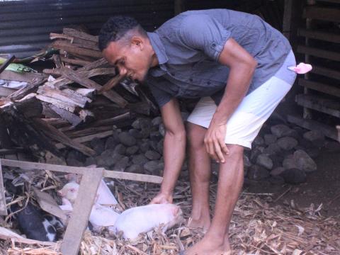 Marlon in his farm