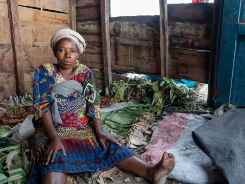 A woman her shelter