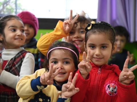 Children posing 