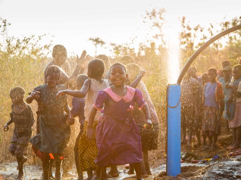 Pumping clean water and hope to children in Malawi