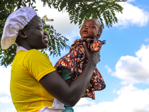 World Vision Uganda nutrition sessions provide fresh hope to young refugee mothers and their newborns. 
