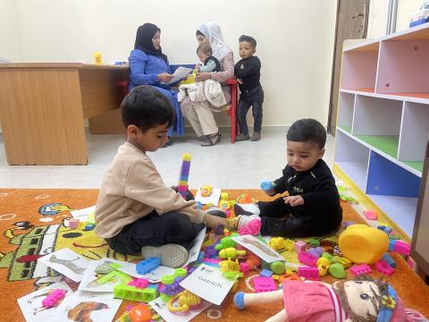 A child-friendly clinic in the West Bank