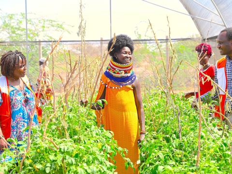 World Vision has supported farmers to receive training on climate-smart agricultural techniques, so as to build their resilience to climate-change. ©World Vision Photo.