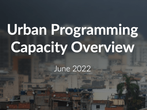 Urban Programming Capacity Overview