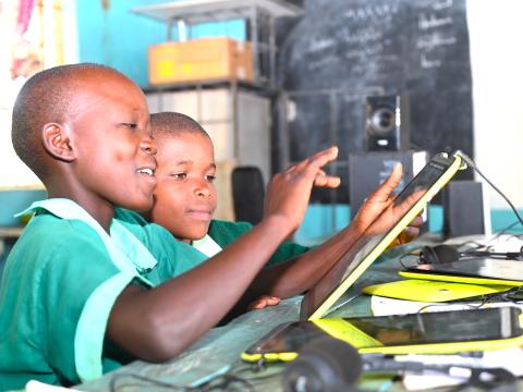 World Vision's digital literacy projects in Western Kenya are making a significant impact, improving the educational performance of children in the region.©World Vision Photo/Allan Wekesa.