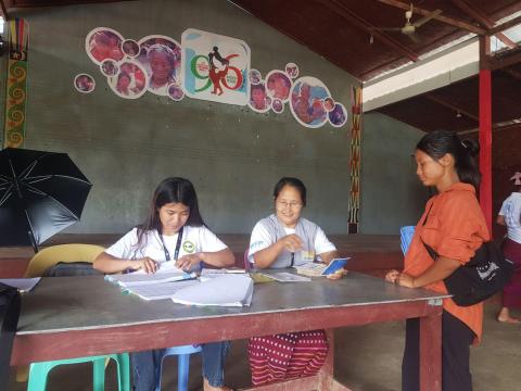 Daw Hkawn working for her community