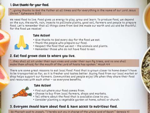 10 Commandments of Food for Children 