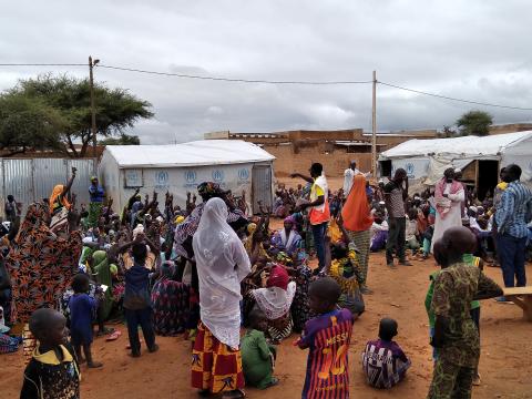 Youssoupha, on the IDPs site