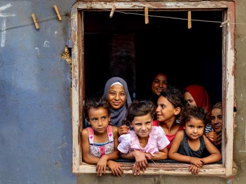 happy children from Lebanon