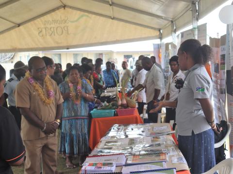 DPM Hon. Maelanga visit stalls