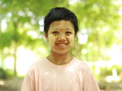 Phone, a 13-year-old in Myanmar