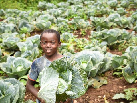 Picture of Economa, 10 years old, last born of Maurice.